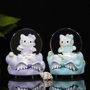 Sanrio Mini Luminous Crystal Ball – Hello Kitty & Pochacco Glowing Desktop Decoration
