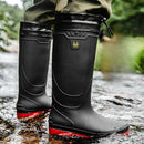 Waterproof High-Top Wellies – Non-Slip Wear-Resistant Rubber Work Boots with Plush Lining