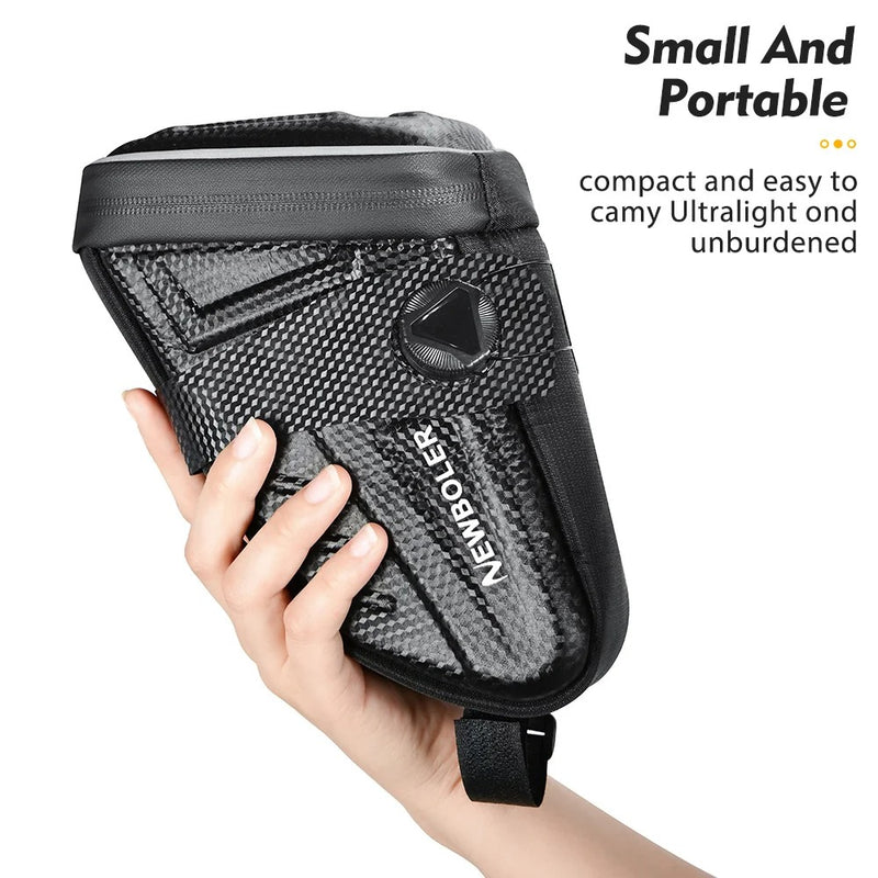 Waterproof Bicycle Saddle Bag – 1.5L Hard Shell Seat Bag with Rotating Lock