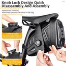 Waterproof Bicycle Saddle Bag – 1.5L Hard Shell Seat Bag with Rotating Lock