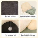 Cat Bed with Ball Cushion – Portable Warm Basket for Kittens Cat Ear Design