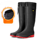 Waterproof High-Top Wellies – Non-Slip Wear-Resistant Rubber Work Boots with Plush Lining