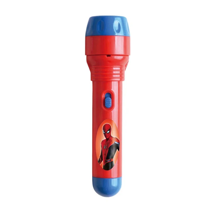 Spiderman Projector Flashlight for Kids – Superhero Torch with 24 Cartoon Slides