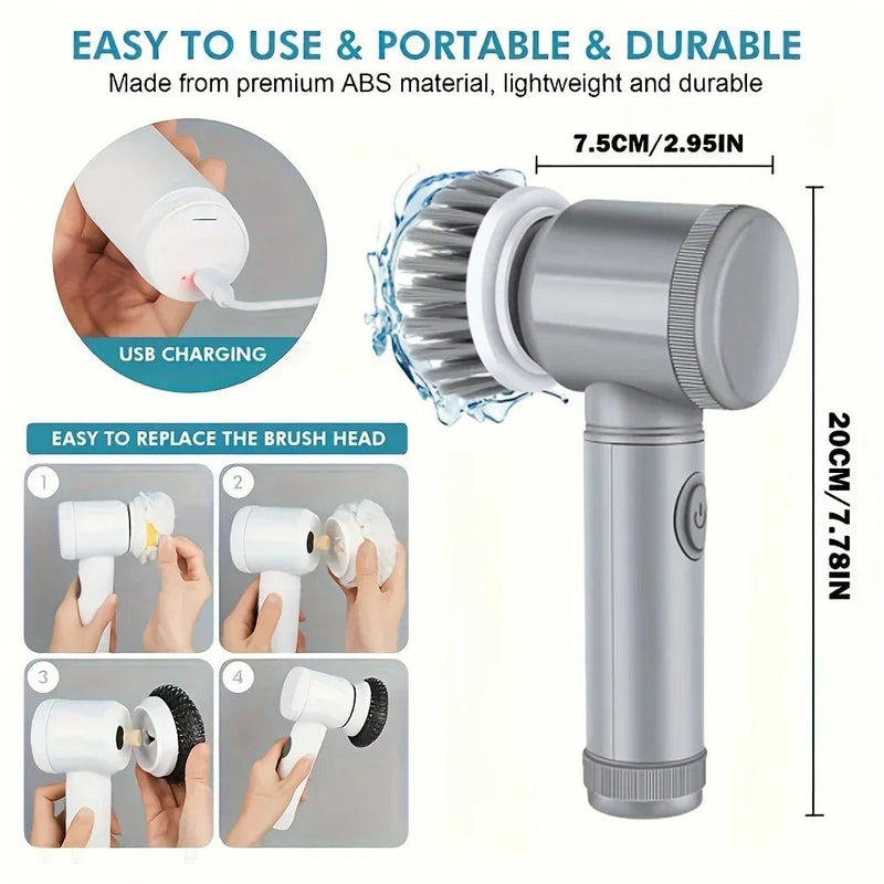 Turbo Spin Scrubber – Cordless Electric Rechargeable Cleaning Brush