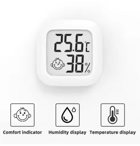 Set of 4 High-Precision Digital Indoor Hygrometers and Thermometers