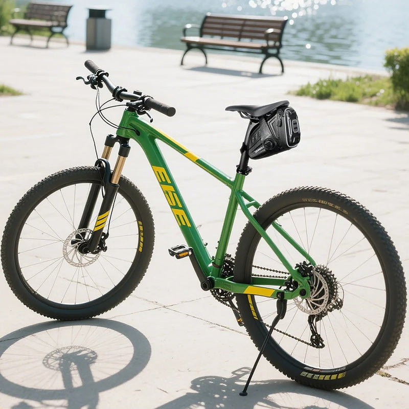 Waterproof Bicycle Saddle Bag – 1.5L Hard Shell Seat Bag with Rotating Lock