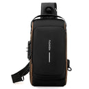 Sling Shoulder Bag – Lightweight Motorcycle Crossbody with Anti-Theft Lock
