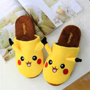 Pokémon Pikachu Plush Winter Slippers – Warm Non-Slip House Shoes for Women