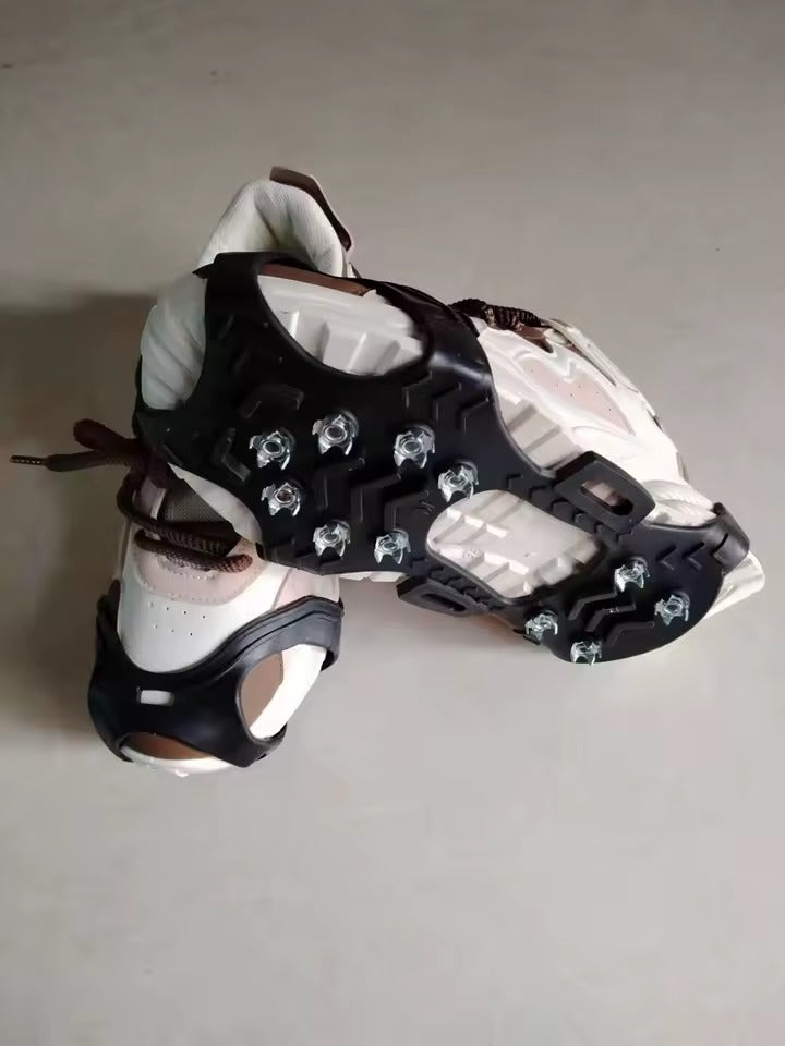 Non Slip Crampons – Stretch Slip On Design with 11 Teeth for Snow & Ice
