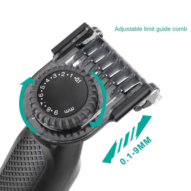 Men’s Beard Trimmer IPX6 Waterproof - VGR V-360 Cordless USB Rechargeable Wet/Dry