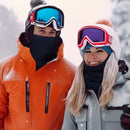 Unisex Winter Neck Warmer – Knitted Snood Scarf with Thick Plush Lining