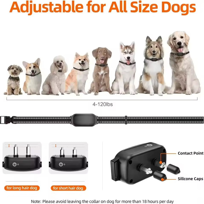 Waterproof Electric Dog Collar – Remote Training & Anti-Bark Device 1000m
