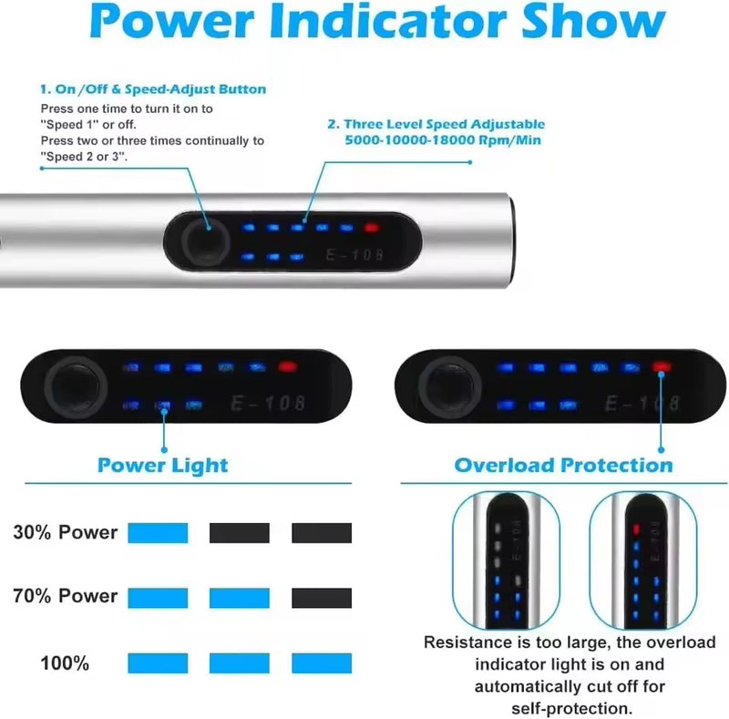 Cordless Electric Engraving Pen – 15,000 RPM for Wood & Glass