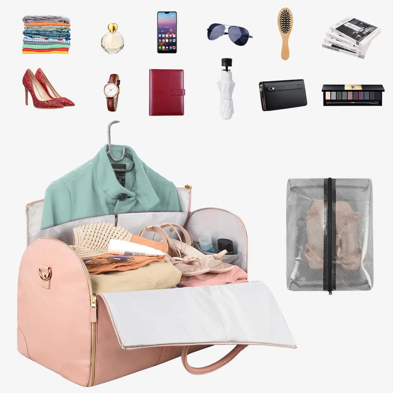 Smart Carry-On Bag – Foldable Multi-Compartment Travel Bag