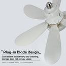 Compact Silent Ceiling Fan-Integrated Ceiling Light - Three Light Settings with Remote