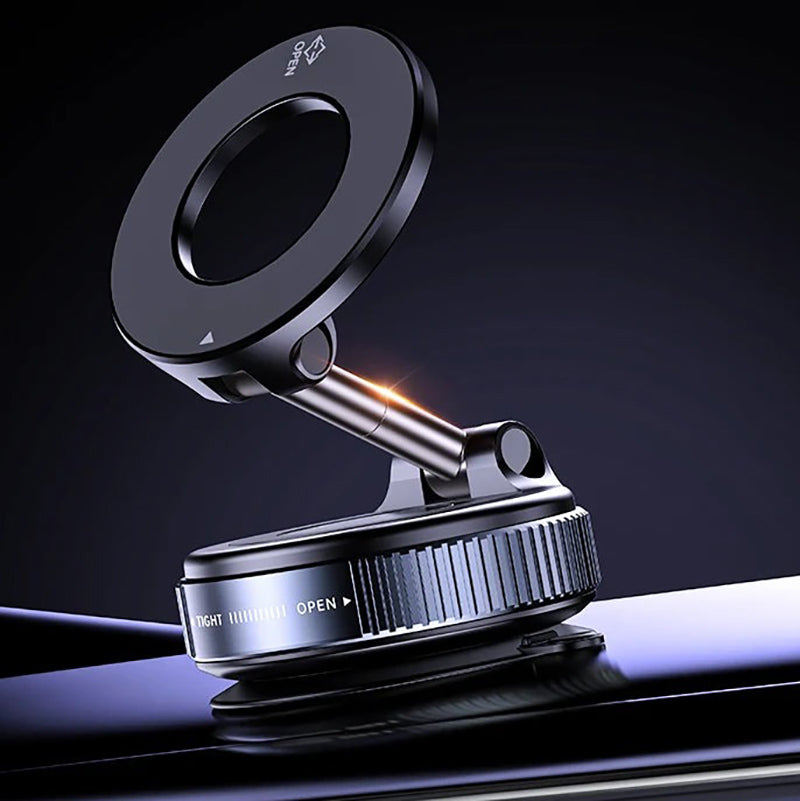 Magnetic Car Phone Holder – Foldable 360° Rotating Car Phone Mount