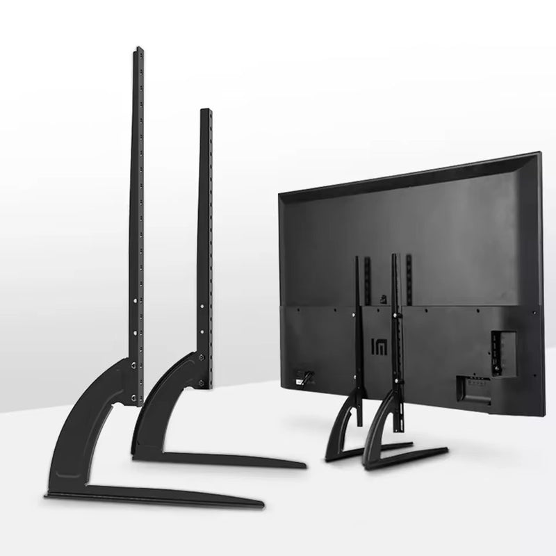 Universal TV Stand 32-70 Inches - Heavy-Duty Metal Desktop Monitor Rack