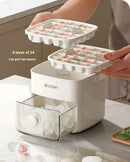 Ice Cube Maker Box – 48 Grid Portable Ice Cube Tray with Press & Lid