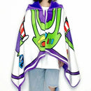 Buzz Lightyear Fleece Shawl Blanket – Toy Story Cozy Wearable Cape for Indoor Comfort