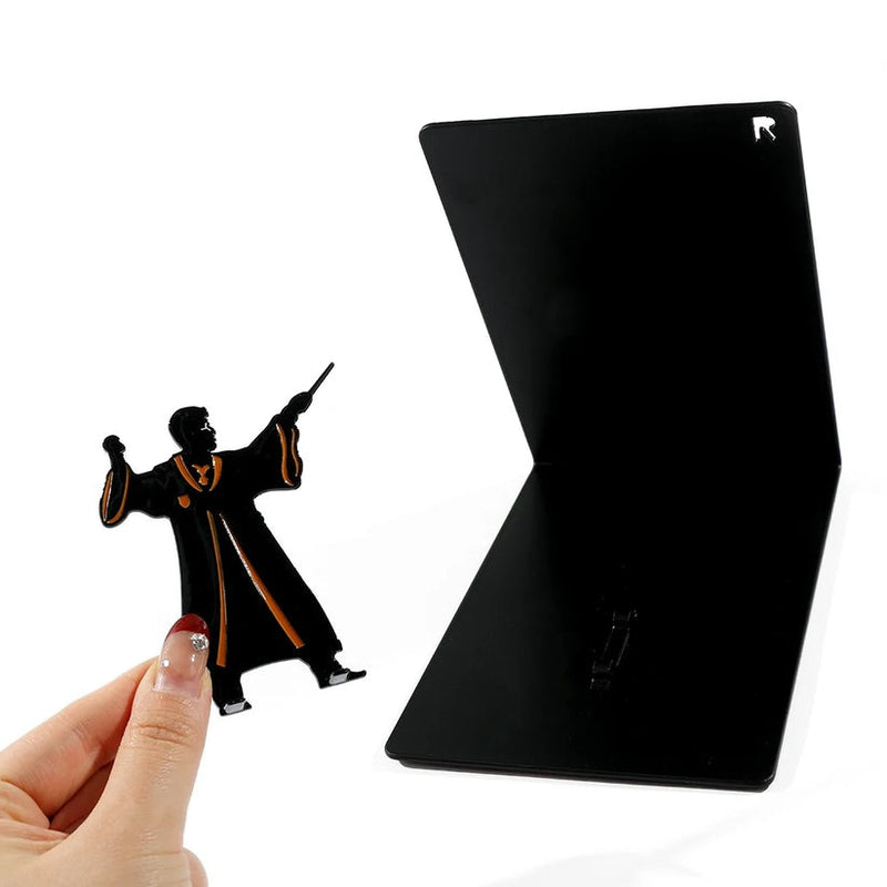 Creative Heavy-Duty Bookends – Non-Slip Metal Decorative Book Holders for Shelves