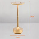 Cordless Rechargeable LED Table Lamp – Sleek Metal Design for Desk Bedside & Bar Lighting