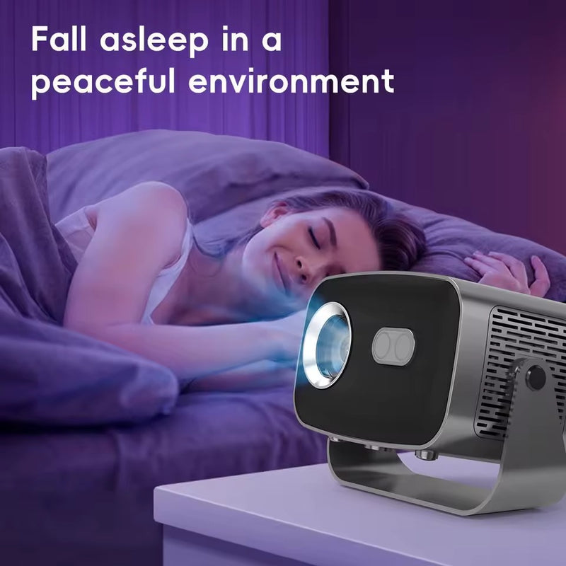 Smart WiFi Bluetooth Projector – 4K Support HDR10 Android 13 Auto Keystone & Focus