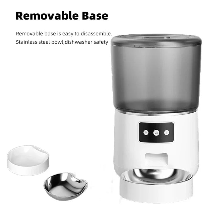 Smart WiFi Pet Feeder for Cats & Dogs – 4L Automatic Dispenser