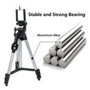 Camera Tripod Stand with Phone Holder & Bluetooth Remote – 4 Height Setting Compatible with IOS and Android