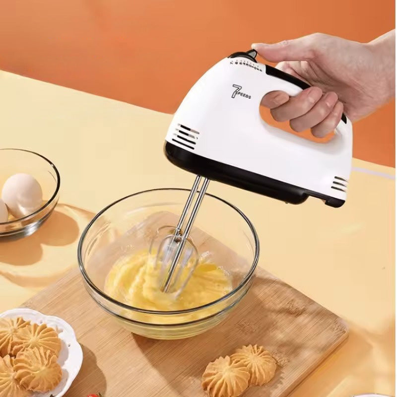 7-Speed Electric Hand Mixer – Portable Handheld Mixer with 4 Stainless Steel Beaters