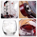 Globe Whiskey Decanter Set – 850ml Handcrafted Glass with 2 Globe Glasses