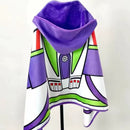 Buzz Lightyear Fleece Shawl Blanket – Toy Story Cozy Wearable Cape for Indoor Comfort