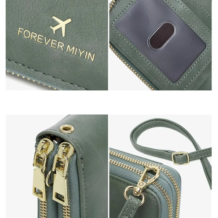 RFID-Blocking Passport Holder – Slim Travel Wallet with  Strap for Security On-the-Go