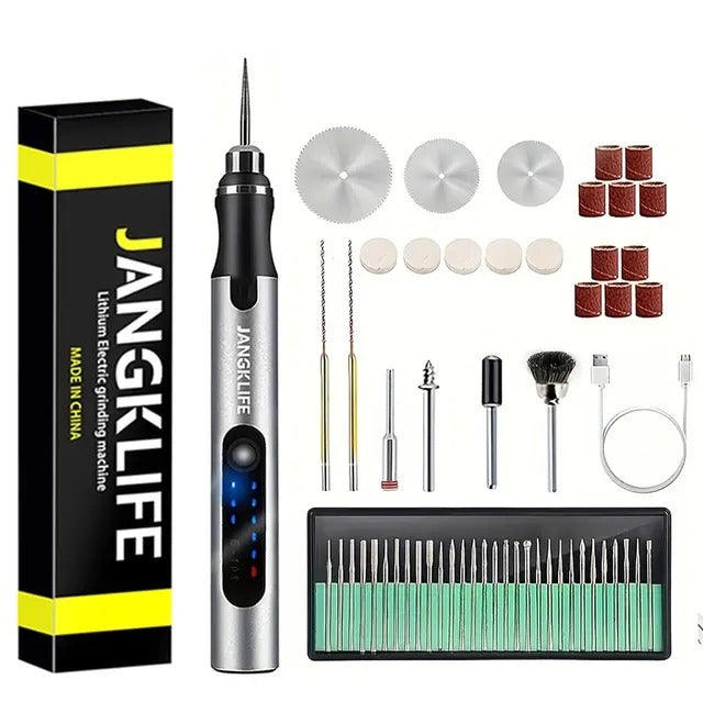 Cordless Electric Engraving Pen – 15,000 RPM for Wood & Glass