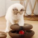 Magic Organ Cat Scratcher – Foldable Accordion Toy with Ball for Interactive Play