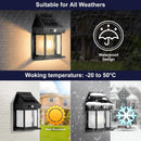 Outdoor Wall Light - Solar Powered Waterproof equipped with Motion Detector