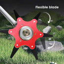 Universal Grass Trimmer Head with 6 Steel Razors - The Perfect Gardening Tool
