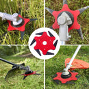 Universal Grass Trimmer Head with 6 Steel Razors - The Perfect Gardening Tool