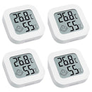 Set of 4 High-Precision Digital Indoor Hygrometers and Thermometers