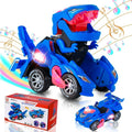 Dino Transformer Car – Light-Up & Sound Dinosaur Toy for Kids