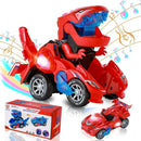 Dino Transformer Car – Light-Up & Sound Dinosaur Toy for Kids