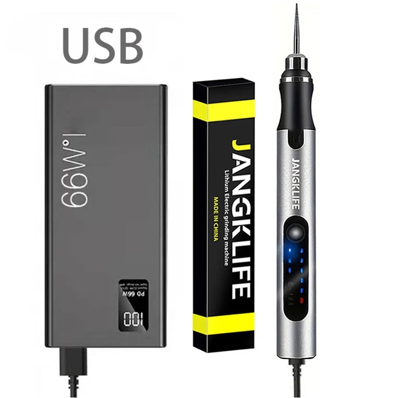 Cordless Electric Engraving Pen – 15,000 RPM for Wood & Glass