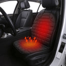Universal Heated Car Seat Cushion – 12V Winter Seat Cover with Backrest Support