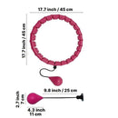 Weighted Smart Hula Hoop – Adjustable 28-Knot Waist Trainer for Fitness & Weight Loss
