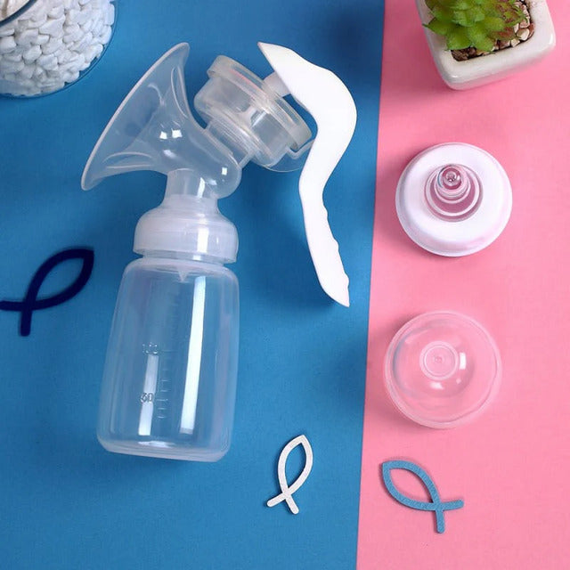 Manual Breast Pump – Lightweight 150ml One-Hand Design for Easy & Comfortable Baby Feeding