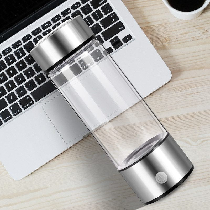 Hydrogen Water Generator Bottle – 420ml Portable Ionizer Rechargeable for Healthy Drinking Anywhere