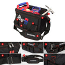 Heavy Duty Wide Mouth Tool Bag – Waterproof Multi-Compartment with Adjustable Shoulder Strap