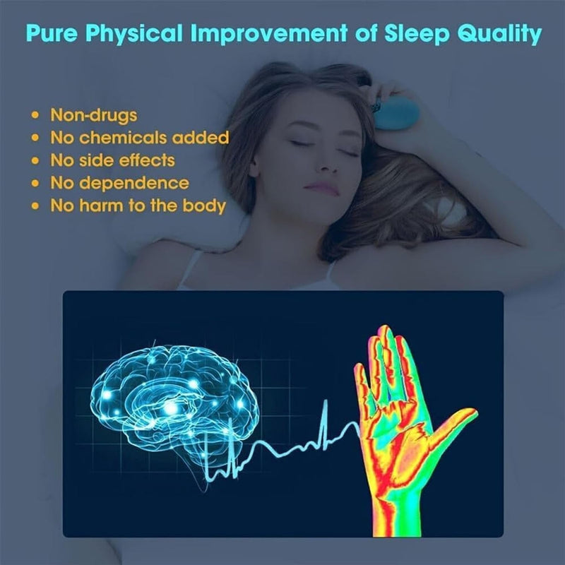 Portable Smart Handheld Sleep Aid – 15-Speed Monitor with Screen Display for Improved Sleep