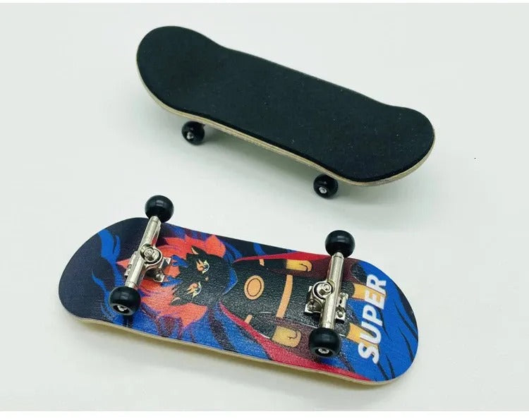 Mini Skateboard Fingerboard – Maple Wood with Alloy Trucks Fun Toy for Kids & Collectors