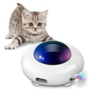 Smart Electric UFO Cat Toy – Interactive Automatic Feather & Spring Turntable Toy