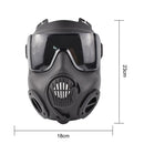 Tactical Gas Mask Respirator – Double Fan M50 Mask with Anti-Fog Lens